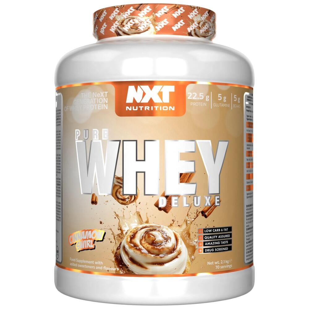 NXT Nutrition Pure Whey Deluxe 2100g strawberry milkshake