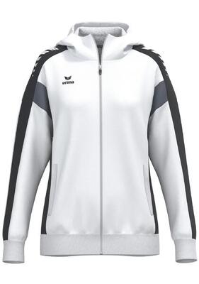 Erima celebration 125 trainingsjack met capuchon wit/zwart