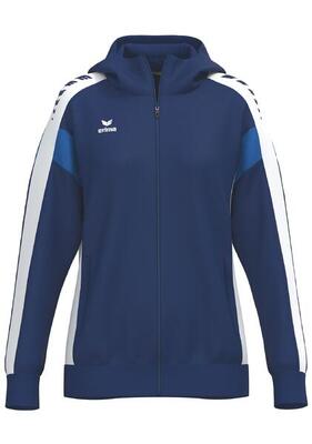 Erima celebration 125 trainingsjack met capuchon navy/wit