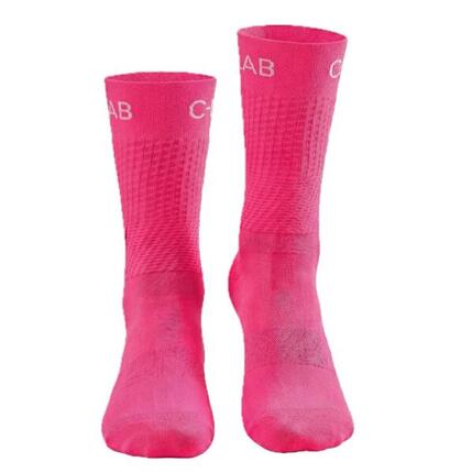 Chaussettes de Cyclisme/Running Respirantes - Rose Fluo