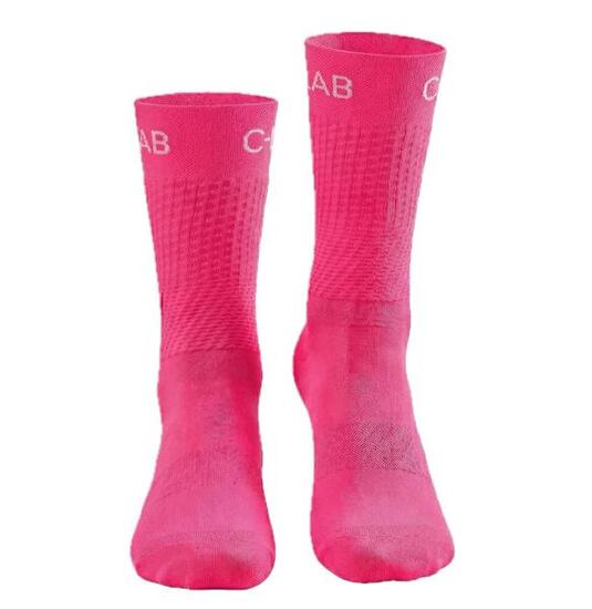 Chaussettes de Cyclisme/Running Respirantes - Rose Fluo
