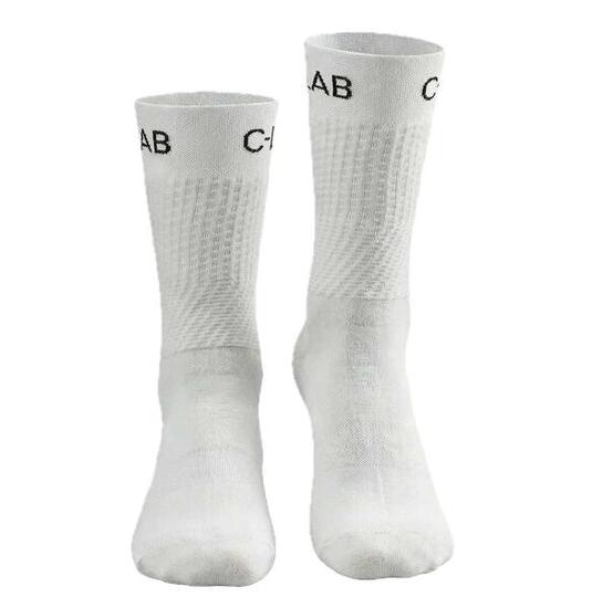 Atmungsaktive Socken für Radfahren/Laufen – Weiß