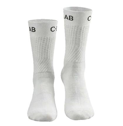 Atmungsaktive Socken für Radfahren/Laufen – Weiß