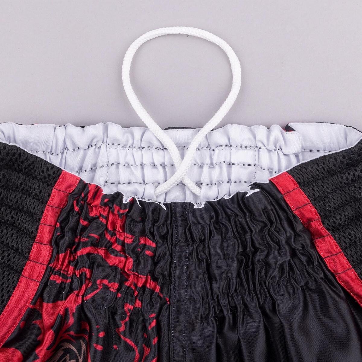 Short de Muay Thaï Enfant 8 WEAPONS Joe noir-rouge 4–6 ans 9/9