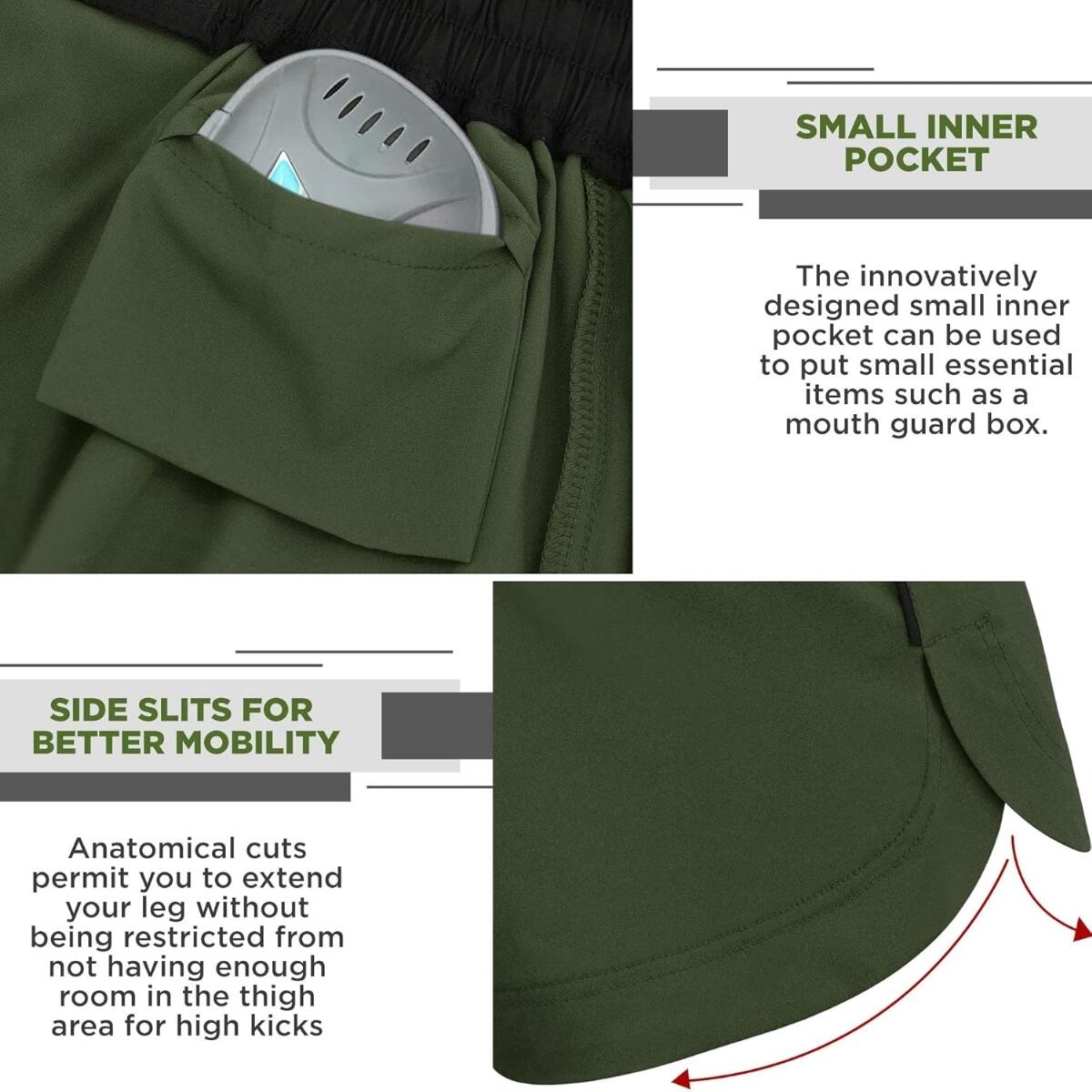 SHORTS MMA T15 VERDE MILITAR - M 8/9