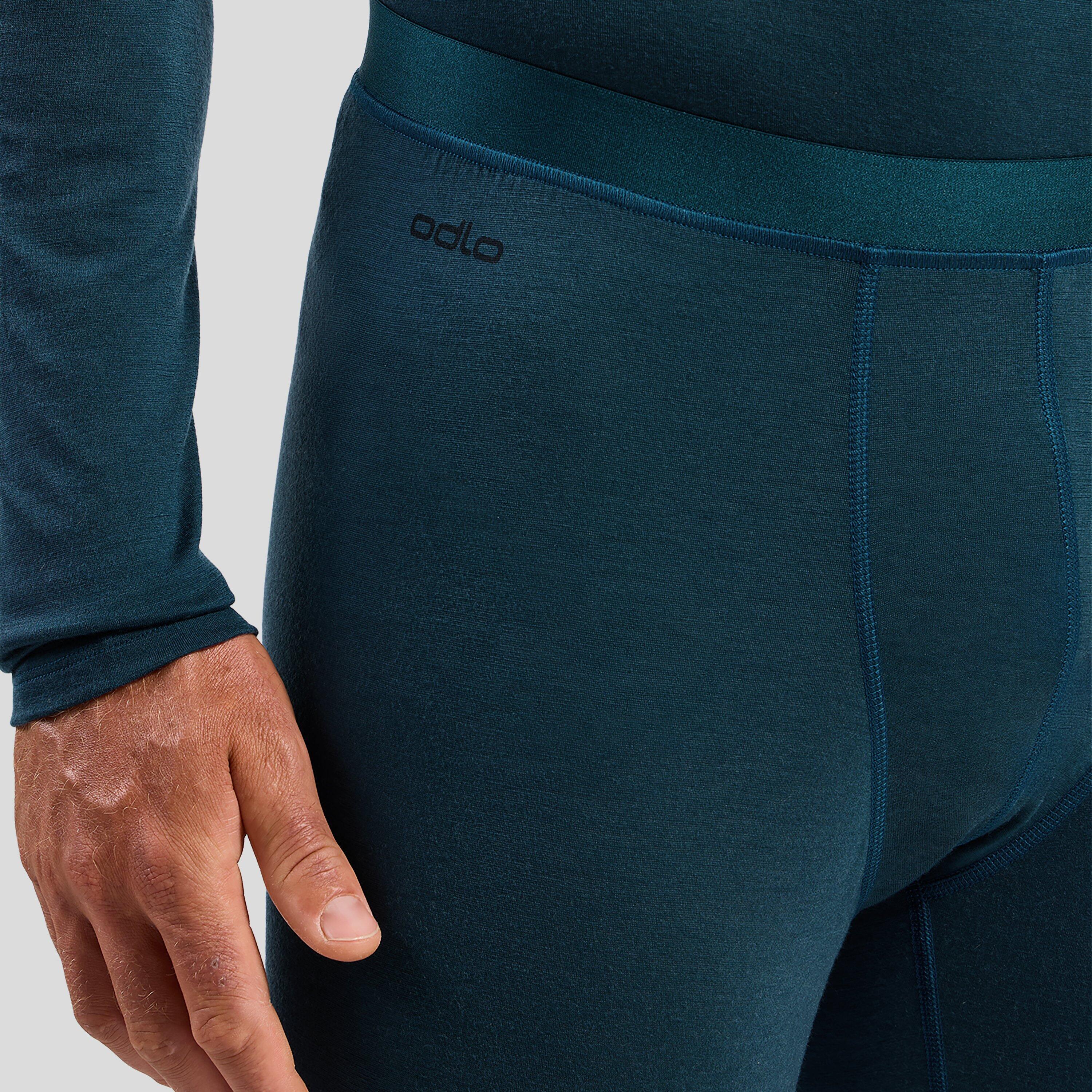 Legginsy termoaktywne męskie ODLO Merino 160 BL Bottom Long czarne 7/7