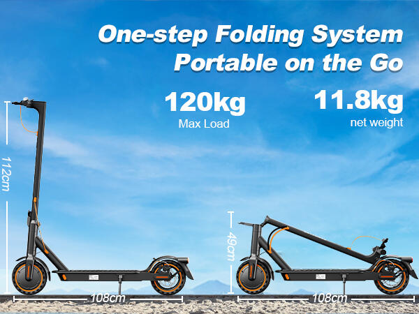 Trottinette électrique TODIMART T3 – Phare LED, freins à disque 8/9