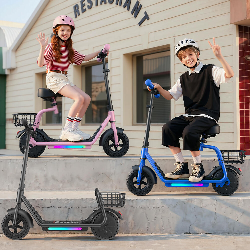 2-in-1 elektrische kinderscooter met afneembaar zadel en mandje 4/7
