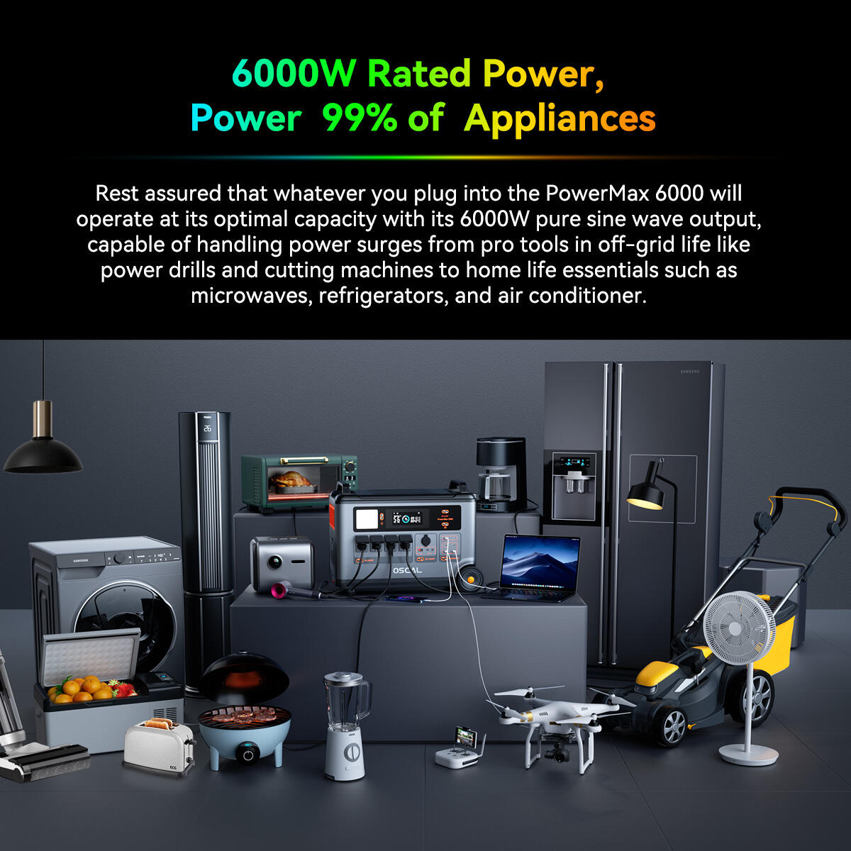 PowerMax 6000 Stazione di alimentazione portatile - 6000W 5/10
