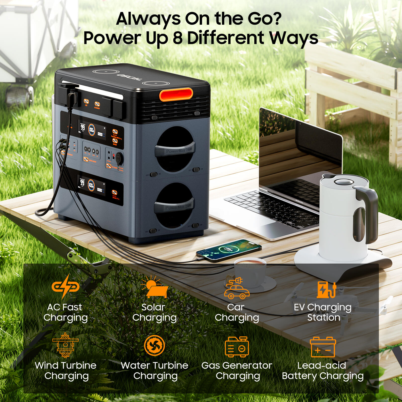 BP2400 Pro batterie supplémentaire pour PowerMax2400 Pro, pas autonome 6/10