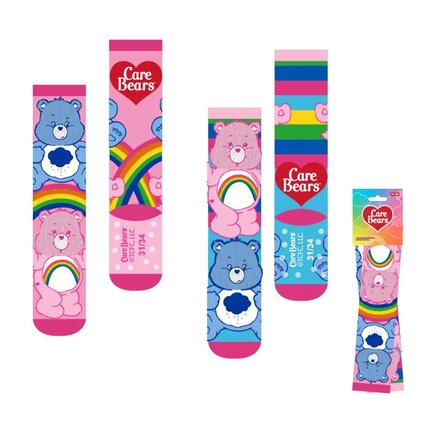 Chaussettes pour enfants Care Bears avec appliqués multicolores doux