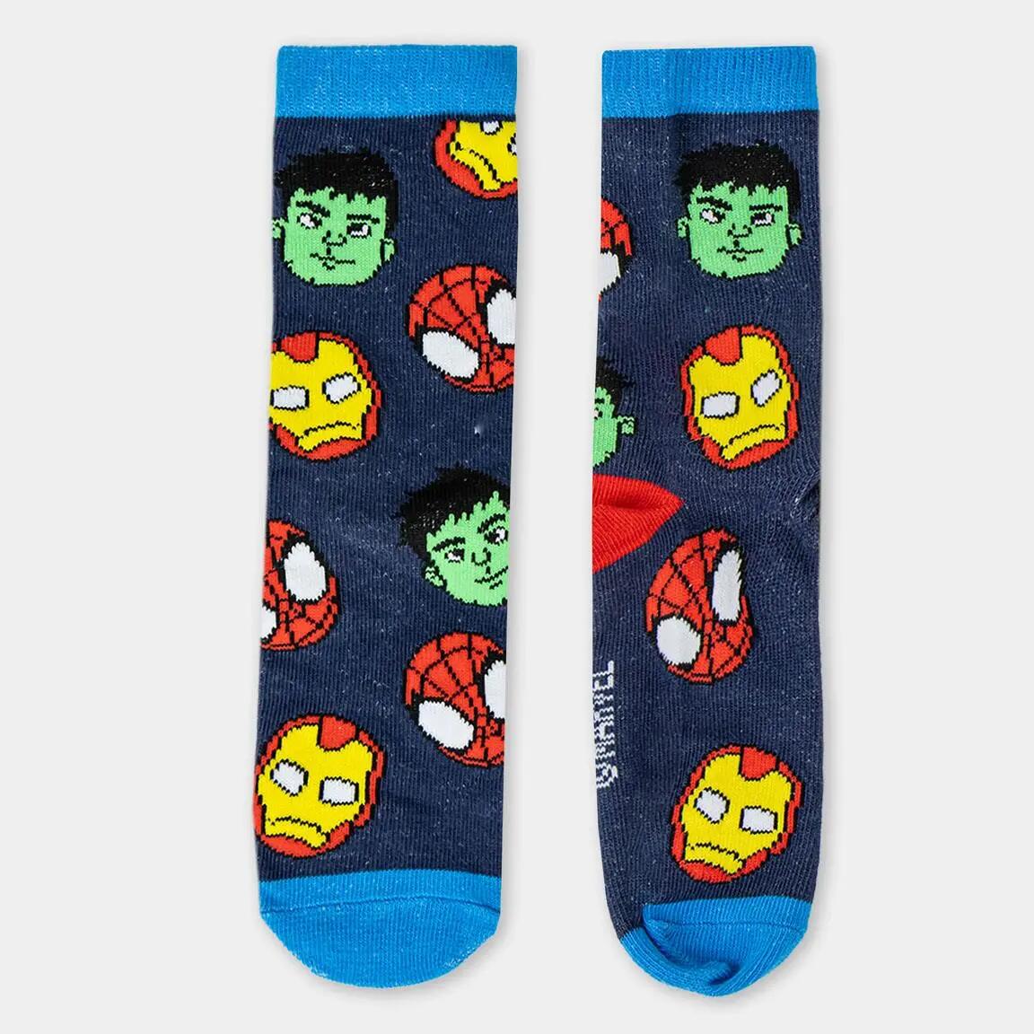 Pack de Calcetines Infantil Spidey de Algodón Suaves Transpirables Azul 5/6
