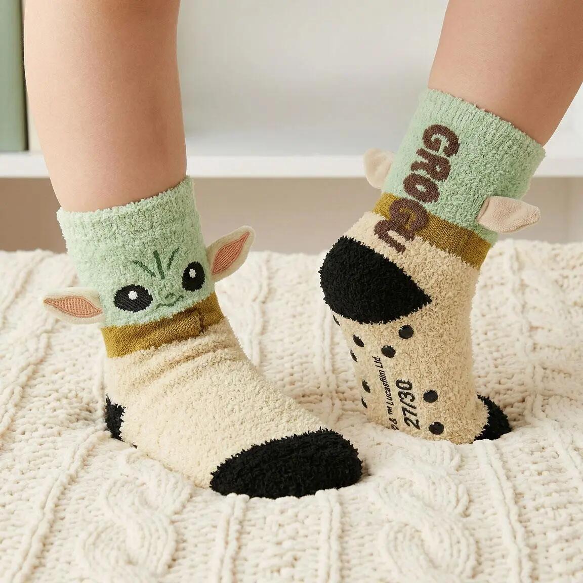 Calcetines Antideslizantes Cozy Infantil The Mandalorian de Poliéster Multicolor 6/7