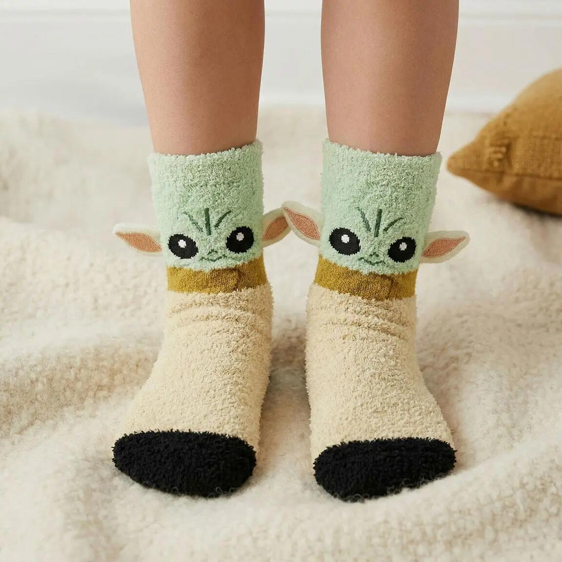 Calcetines Antideslizantes Cozy Infantil The Mandalorian de Poliéster Multicolor 5/7