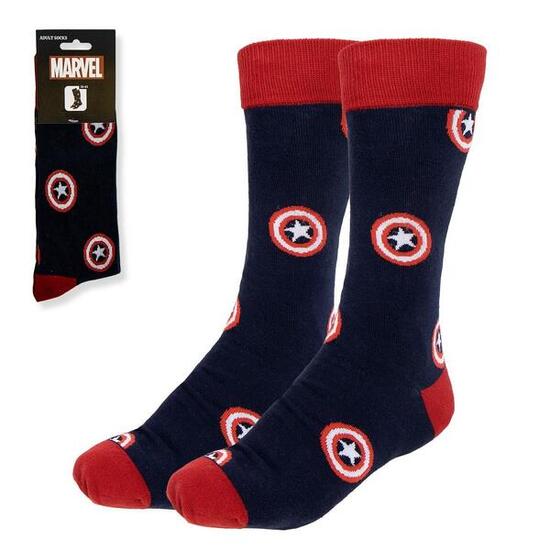 Avengers-Socken für Erwachsene, weiche und atmungsaktive Baumwolle, Marineblau