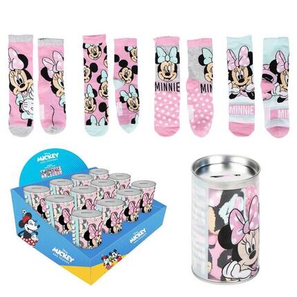 Minnie Mouse Kindersocken aus weicher und atmungsaktiver Baumwolle, 3er-Pack