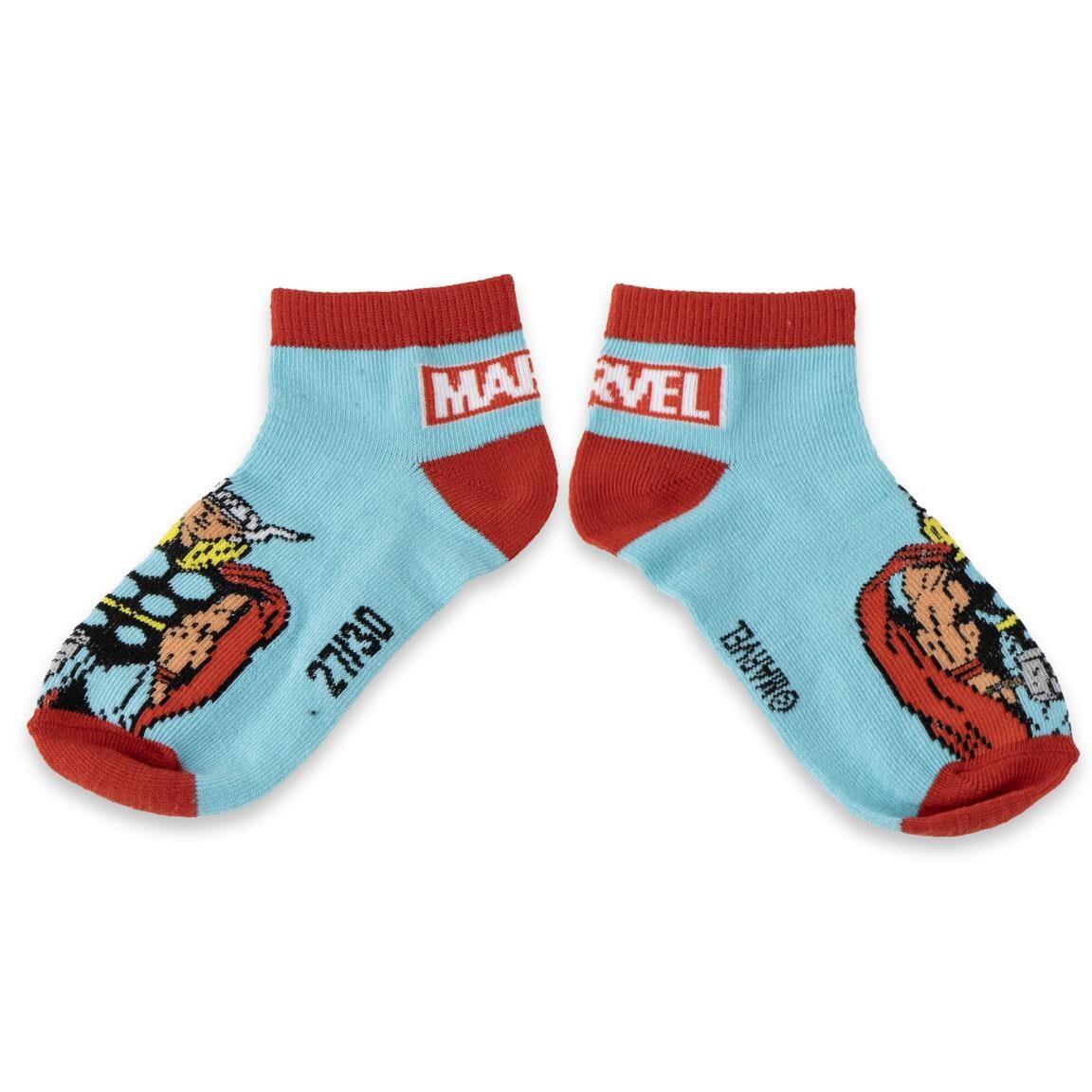 Lot de chaussettes courtes Avengers pour enfants, en coton multicolore 7/7