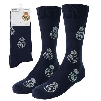 Lot de chaussettes en coton doux pour enfants Real Madrid, bleu marine