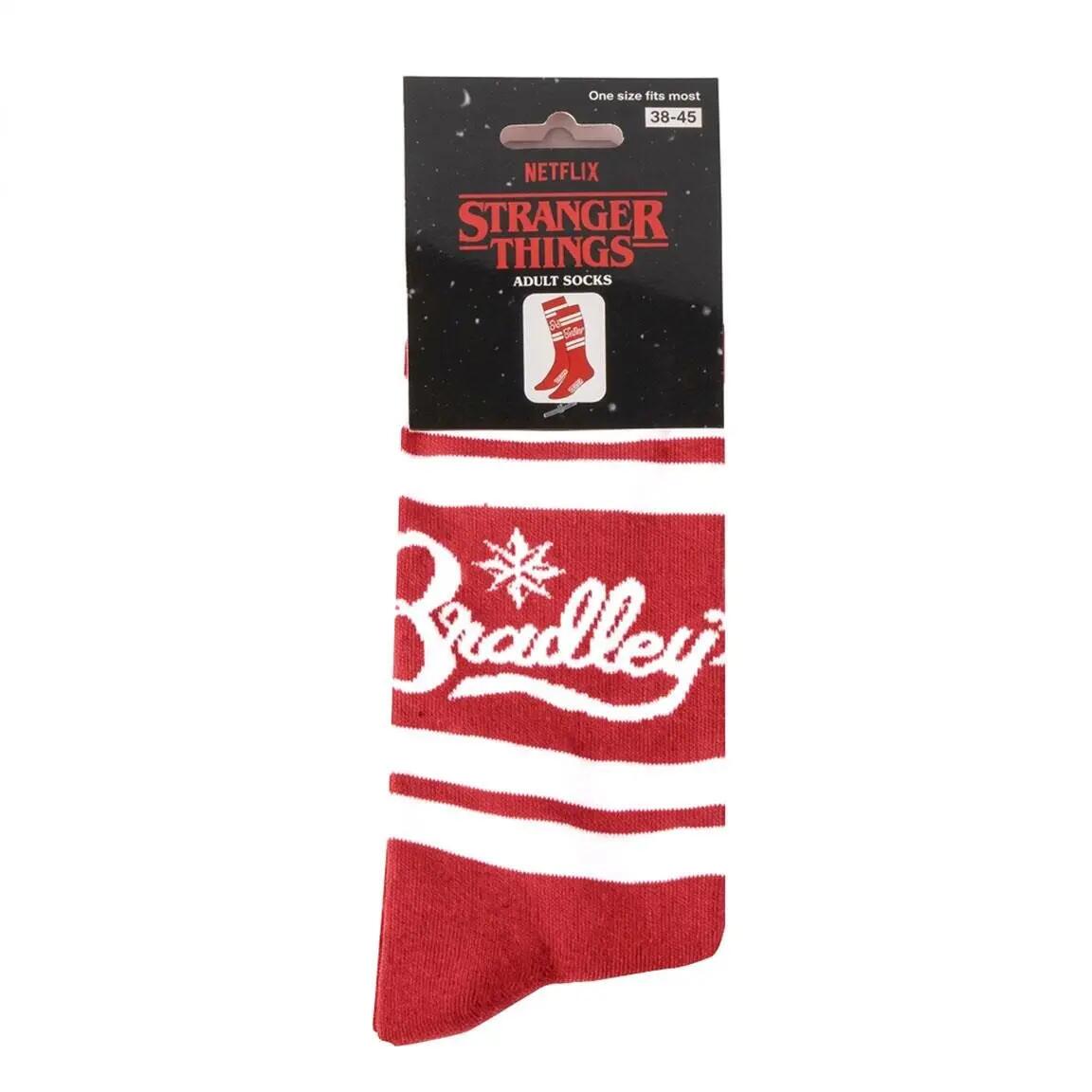 Stranger Things Socken für Erwachsene, weiche, atmungsaktive Baumwolle, rot 6/6