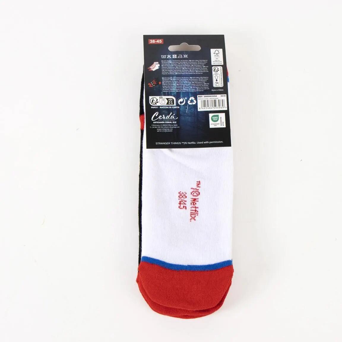 Lot de chaussettes Stranger Things noires et blanches douces pour adultes 7/7