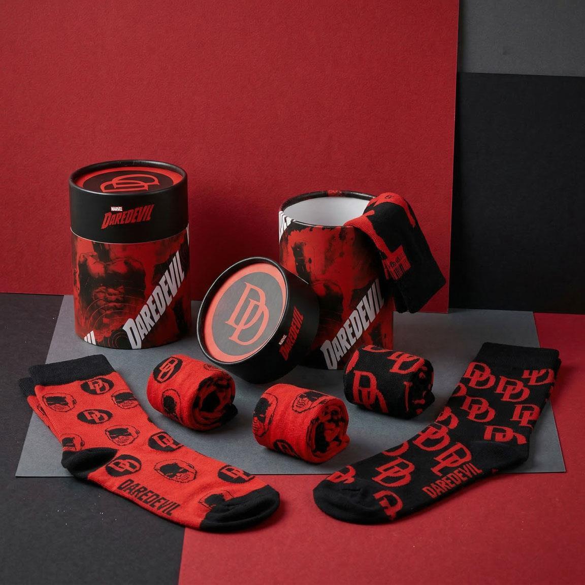 Pacote de meias Daredevil para adultos, macias e respiráveis ​​- Preto e 7/7