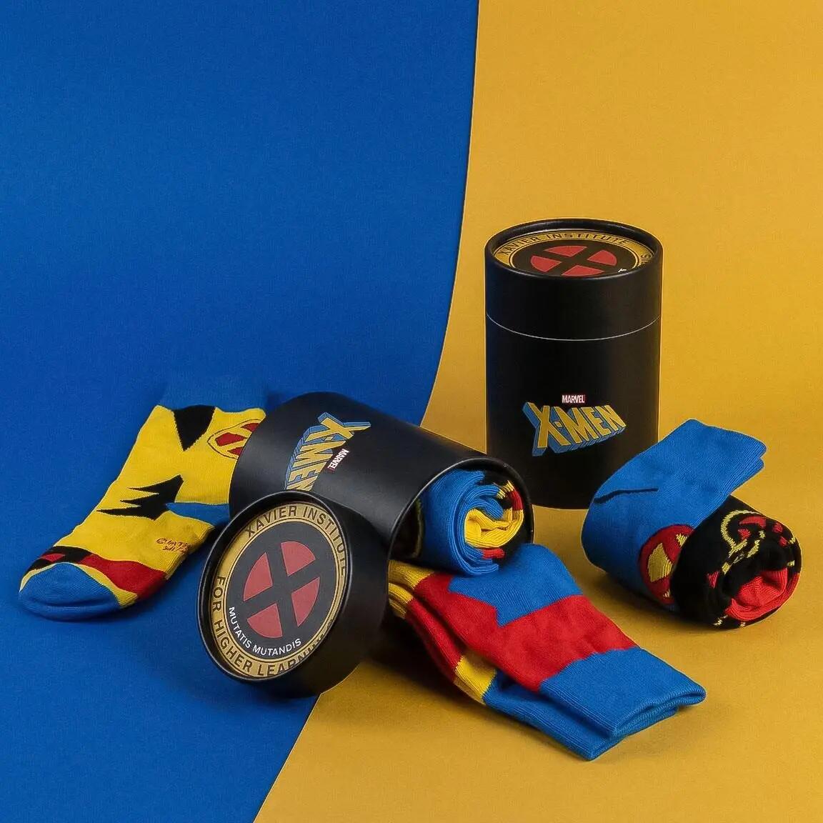 Packung weiche und atmungsaktive X-Men-Kindersocken, mehrfarbig 5/7