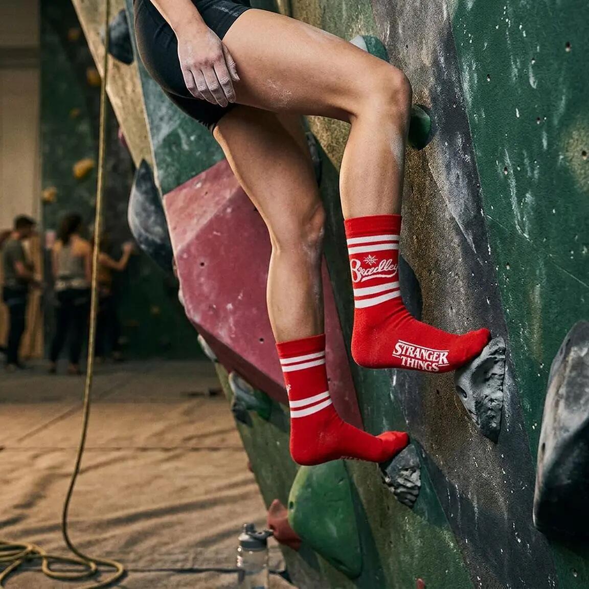 Stranger Things Socken für Erwachsene, weiche, atmungsaktive Baumwolle, rot 4/6
