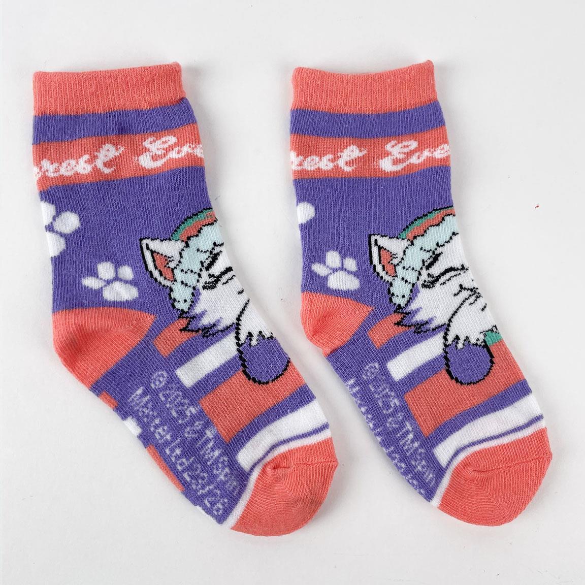 Pack de Calcetines Infantil PAW Patrol de Algodón Suaves Rosa y Azul 3/5