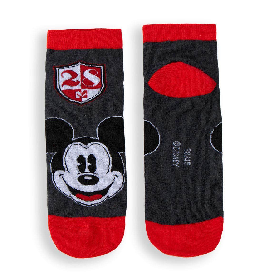 Pacote com meias infantis macias e respiráveis ​​do Mickey Mouse, cor cinza. 2/7