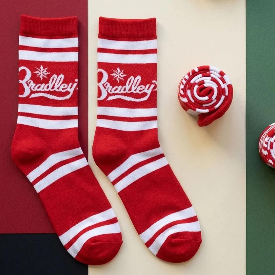 Stranger Things Socken für Erwachsene, weiche, atmungsaktive Baumwolle, rot 3/6
