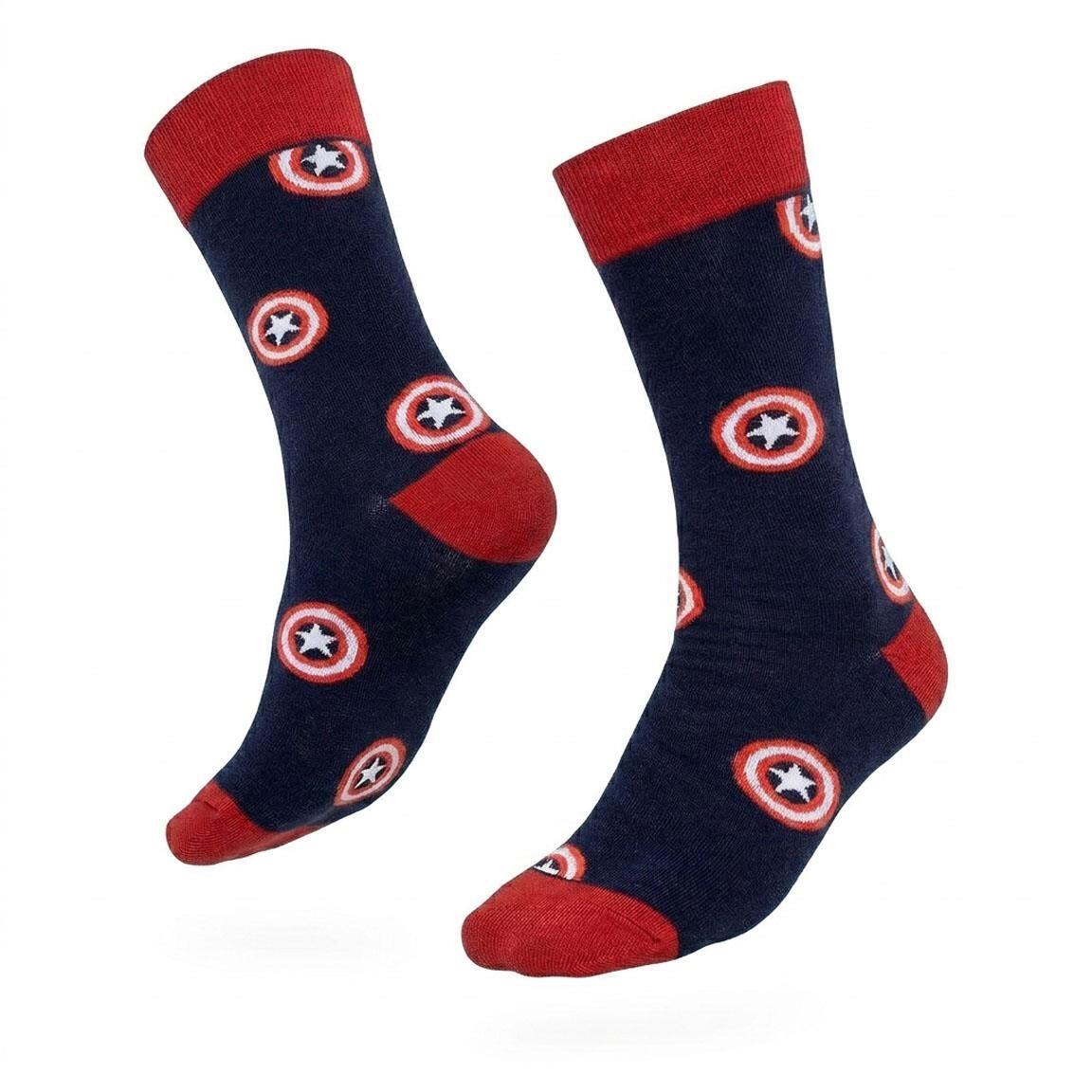 Avengers-Socken für Erwachsene, weiche und atmungsaktive Baumwolle, Marineblau 2/7