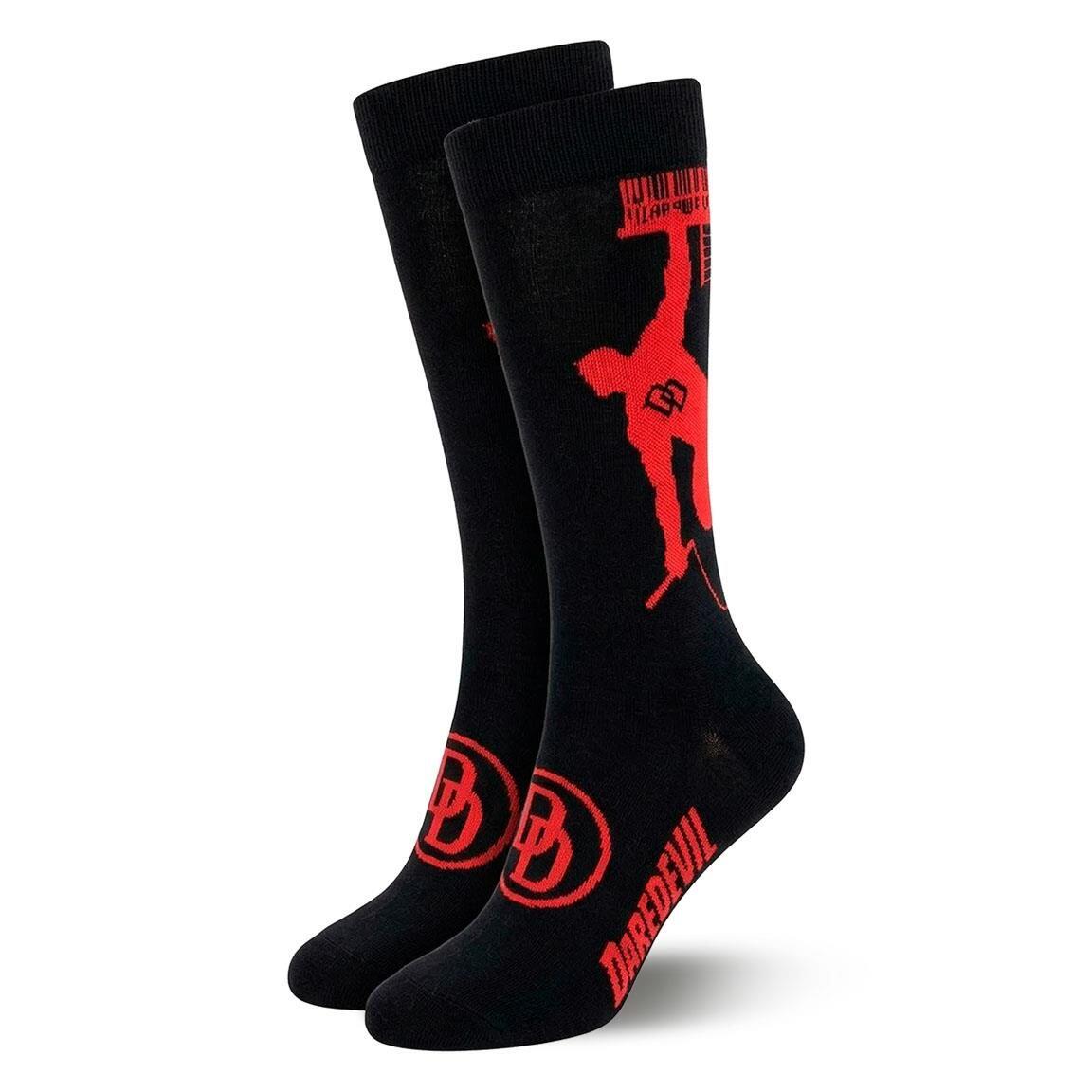 Pacote de meias Daredevil para adultos, macias e respiráveis ​​- Preto e 4/7