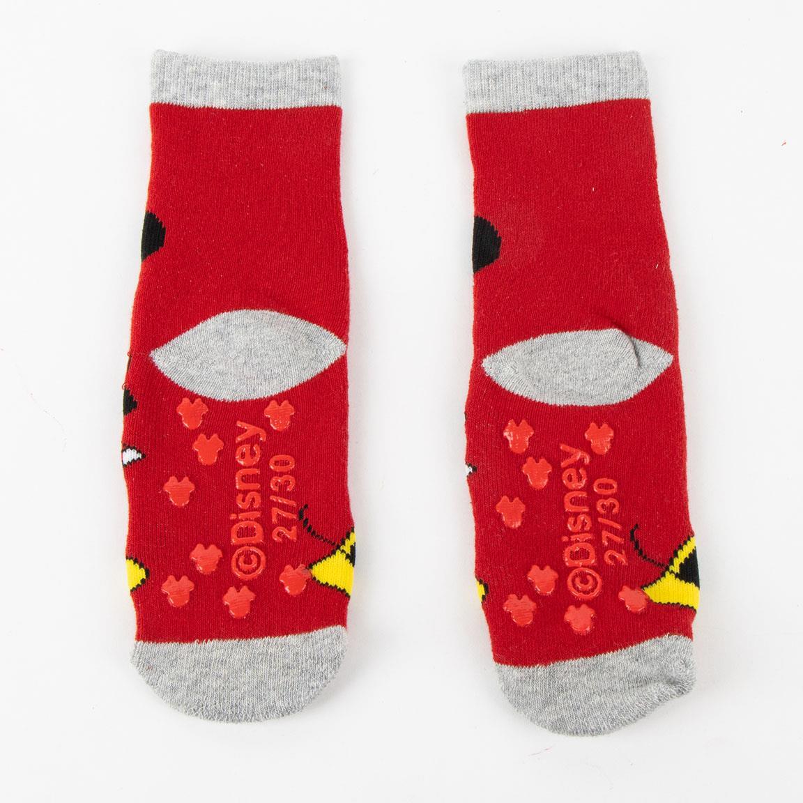 Chaussettes Minnie Mouse en coton doux antidérapant pour enfants, multicolores 5/6