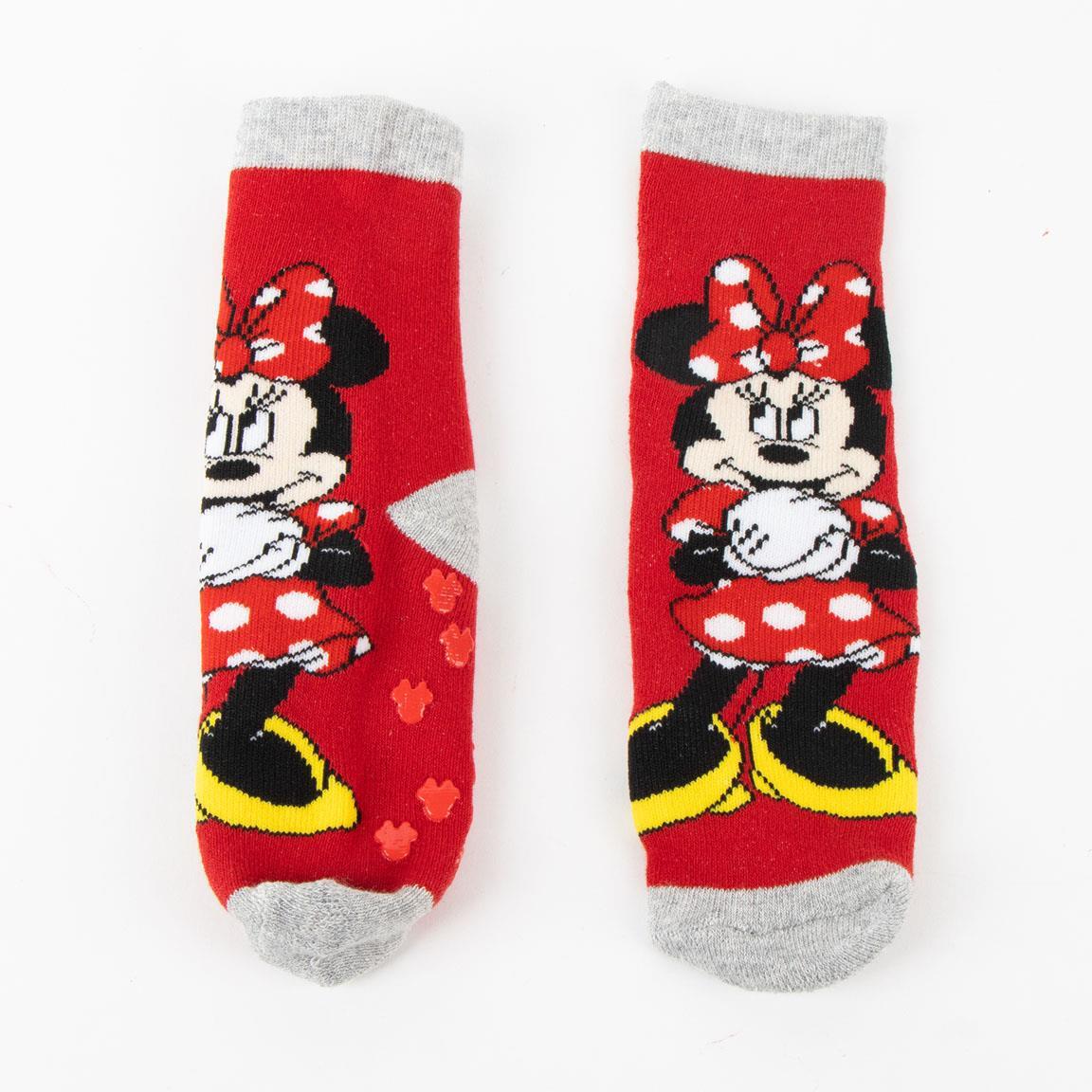 Chaussettes Minnie Mouse en coton doux antidérapant pour enfants, multicolores 4/6