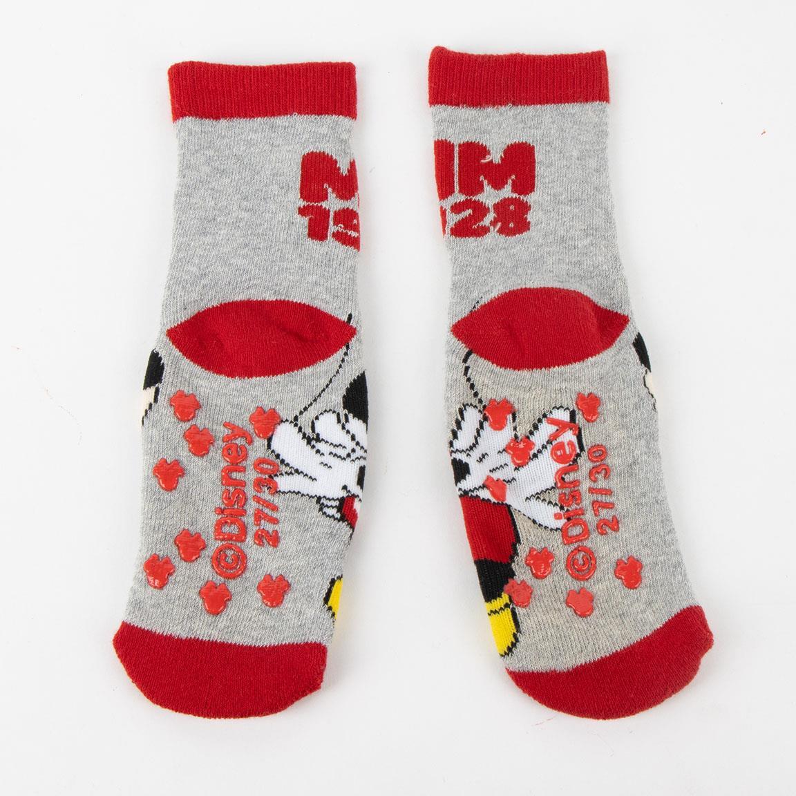 Chaussettes Minnie Mouse en coton doux antidérapant pour enfants, multicolores 3/6