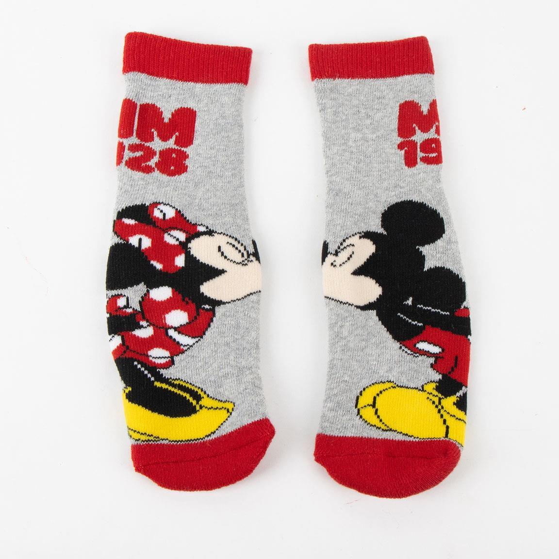 Chaussettes Minnie Mouse en coton doux antidérapant pour enfants, multicolores 2/6