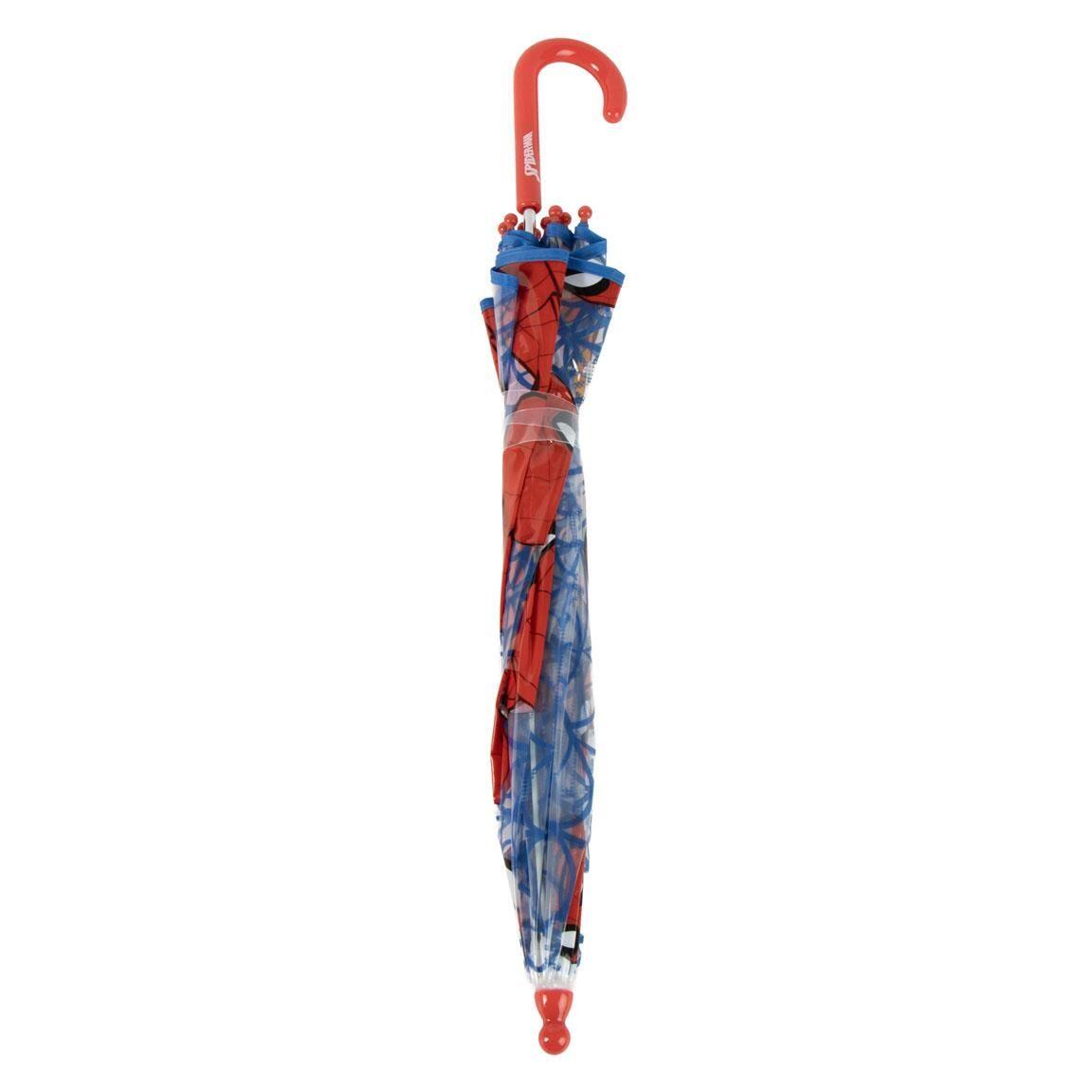 Guarda-chuva infantil do Homem-Aranha, manual POE, transparente com detalhes em 2/7