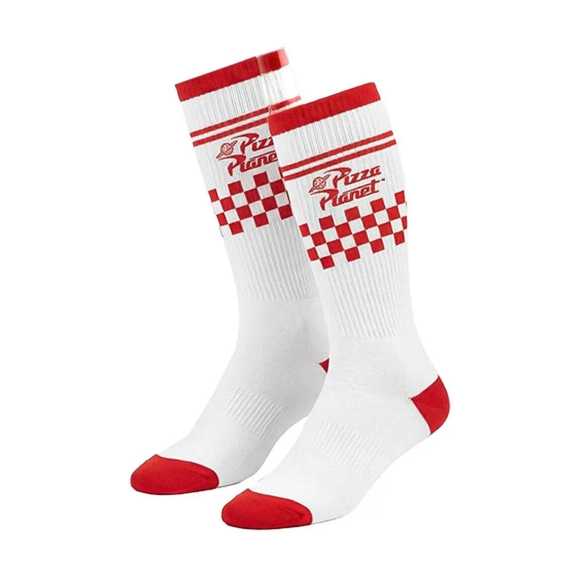 Calzini da adulto Toy Story Pizza Planet, in morbido cotone, bianchi e rossi 2/7
