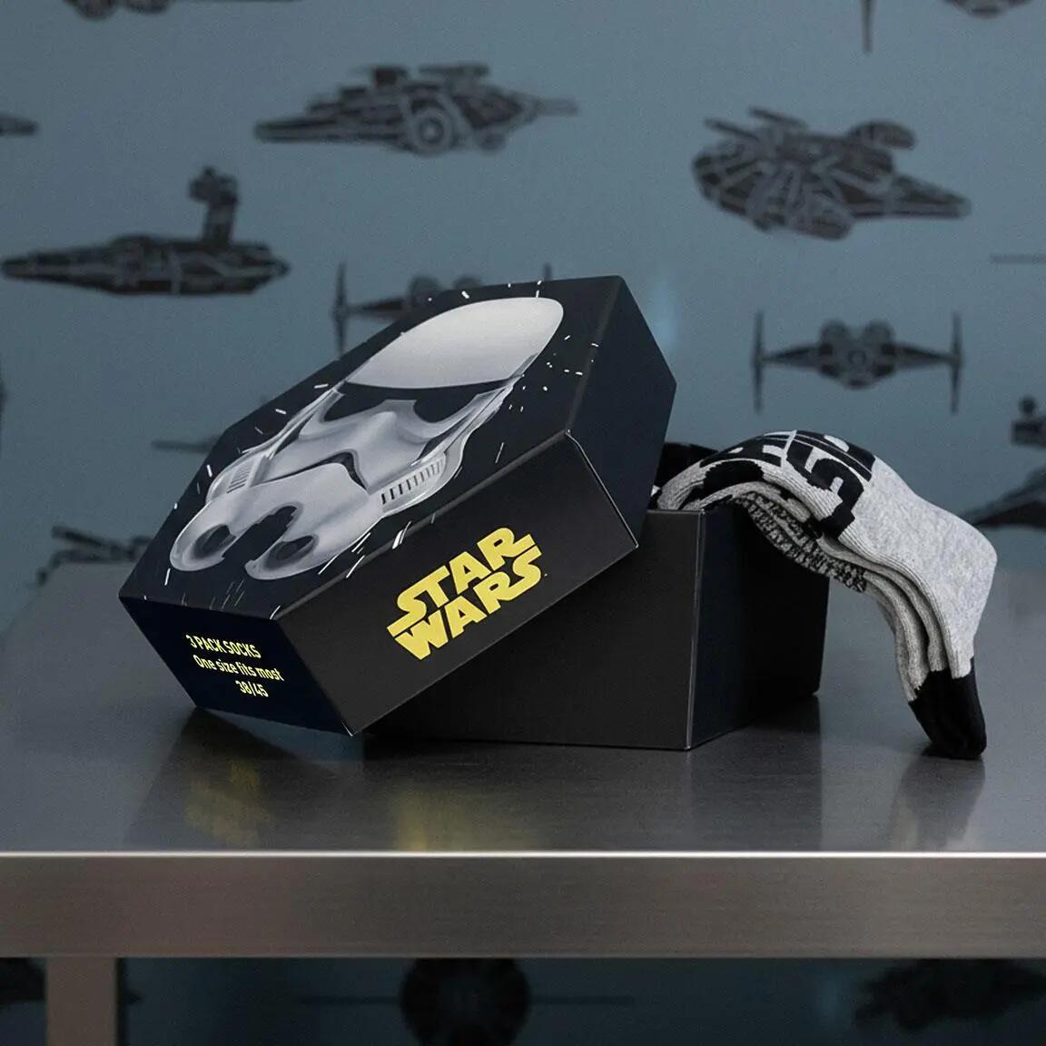 Confezione di calzini Star Wars per adulti, morbidi e traspiranti - Nero e 6/7