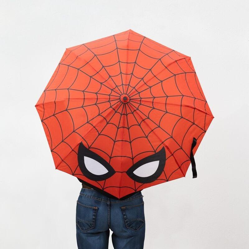 Guarda-chuva dobrável automático do Homem-Aranha para crianças, em poliéster 3/3