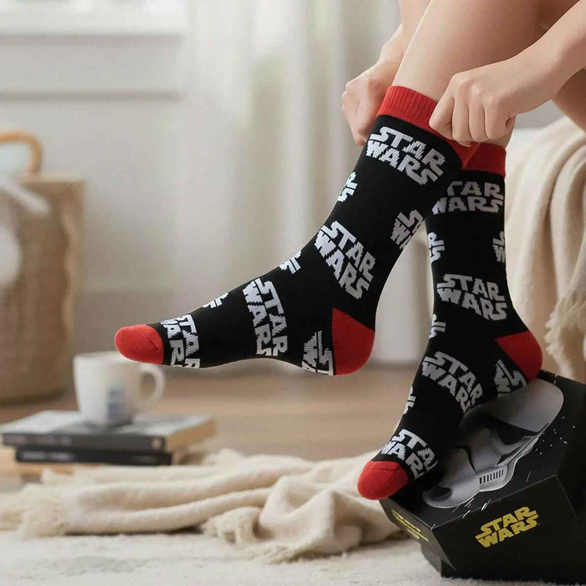 Confezione di calzini Star Wars per adulti, morbidi e traspiranti - Nero e 5/7