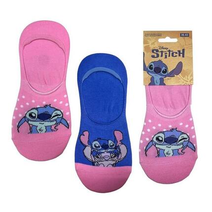 Pack de Calcetines Pinkies Adultos Stitch Suaves y Transpirables Rosa