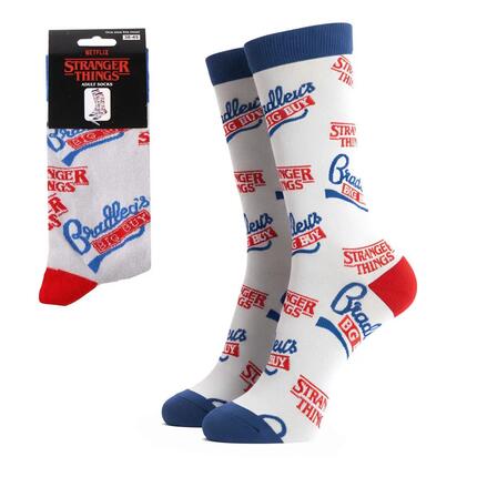 Chaussettes Stranger Things pour adultes, en coton doux et respirant, noires