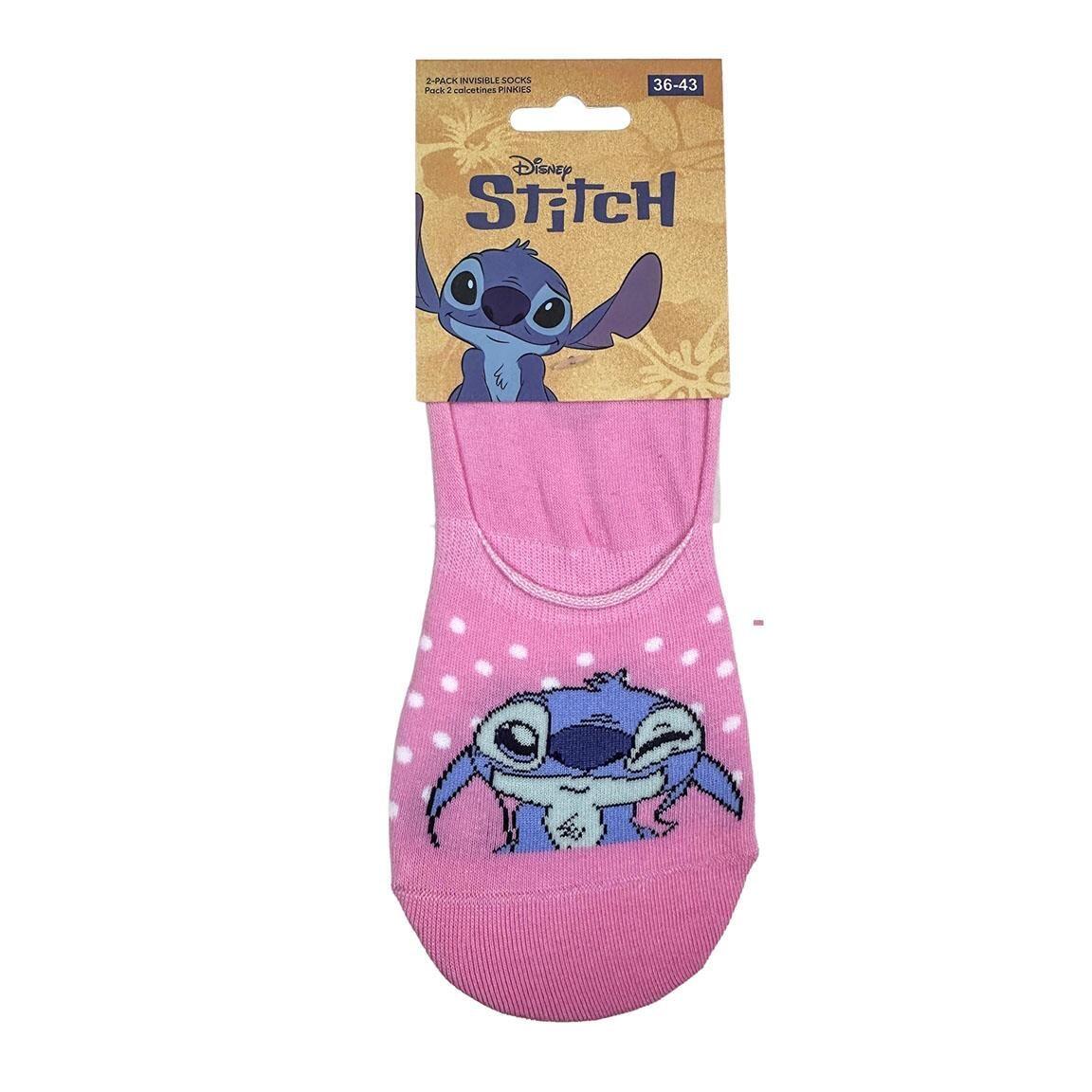 Pack de Calcetines Pinkies Adultos Stitch Suaves y Transpirables Rosa 7/7