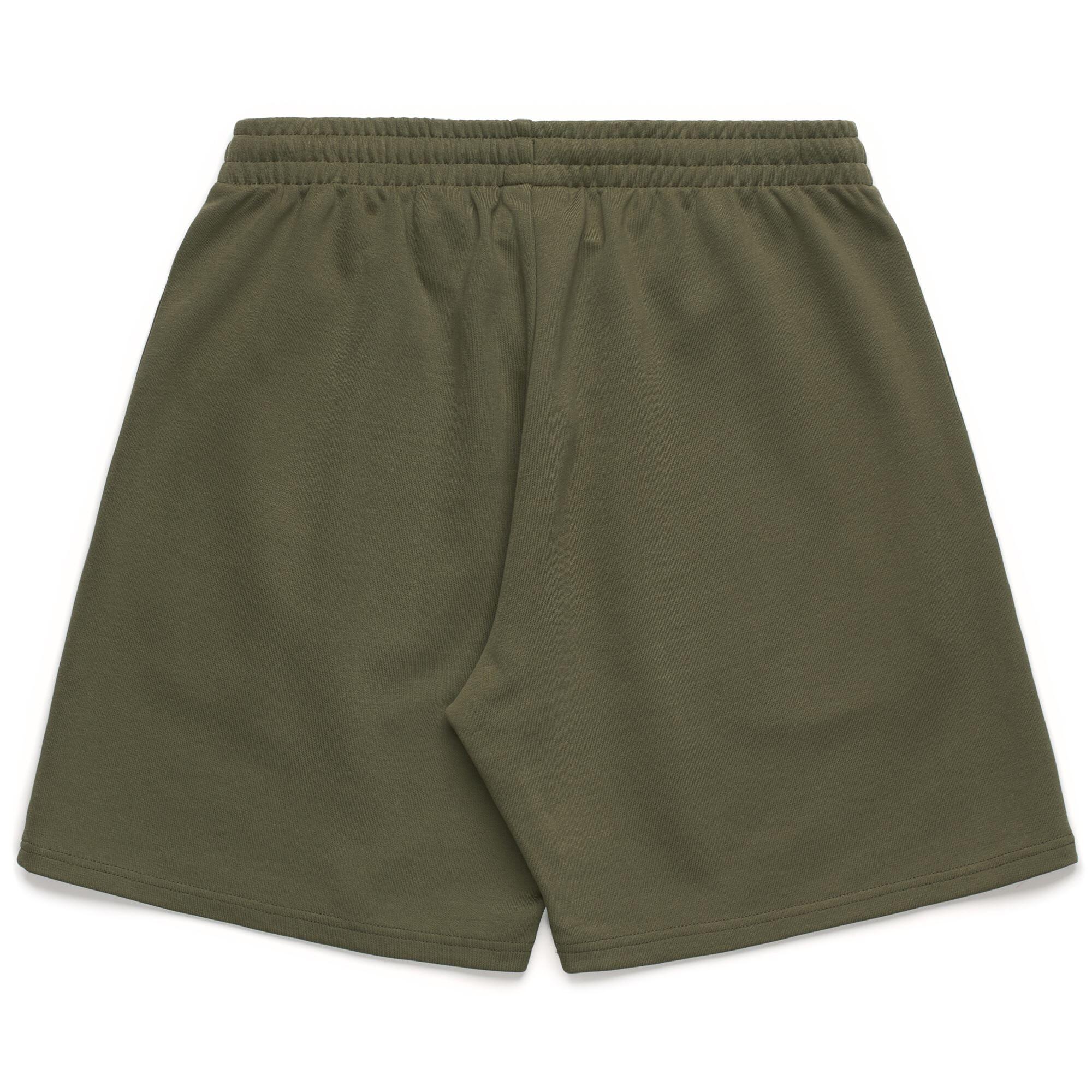 Pantaloncini sportivi da uomo in cotone verde da streetwear sportivo 3/5