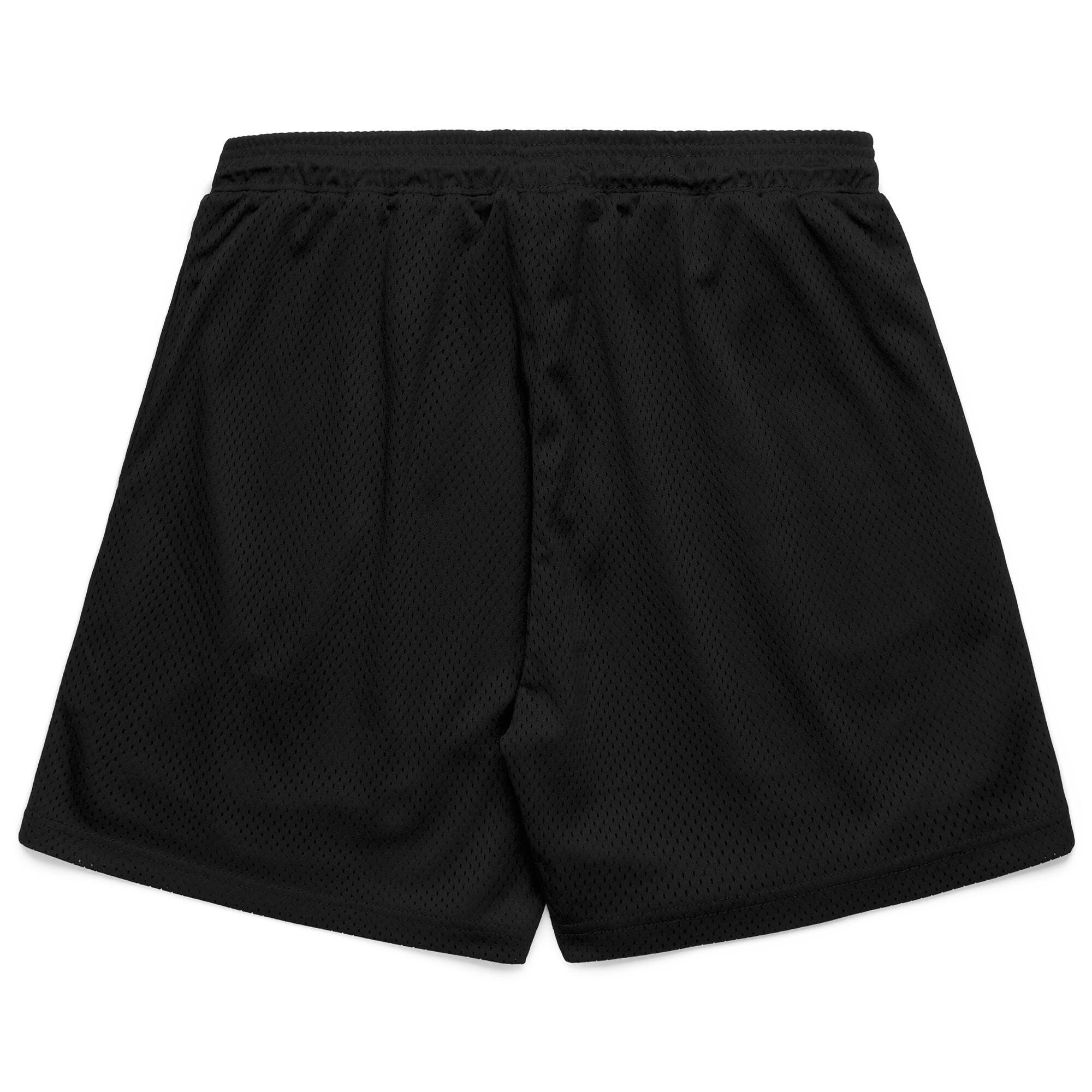 Pantaloncini sportivi da uomo in poliestere nero da streetwear sportivo 3/6