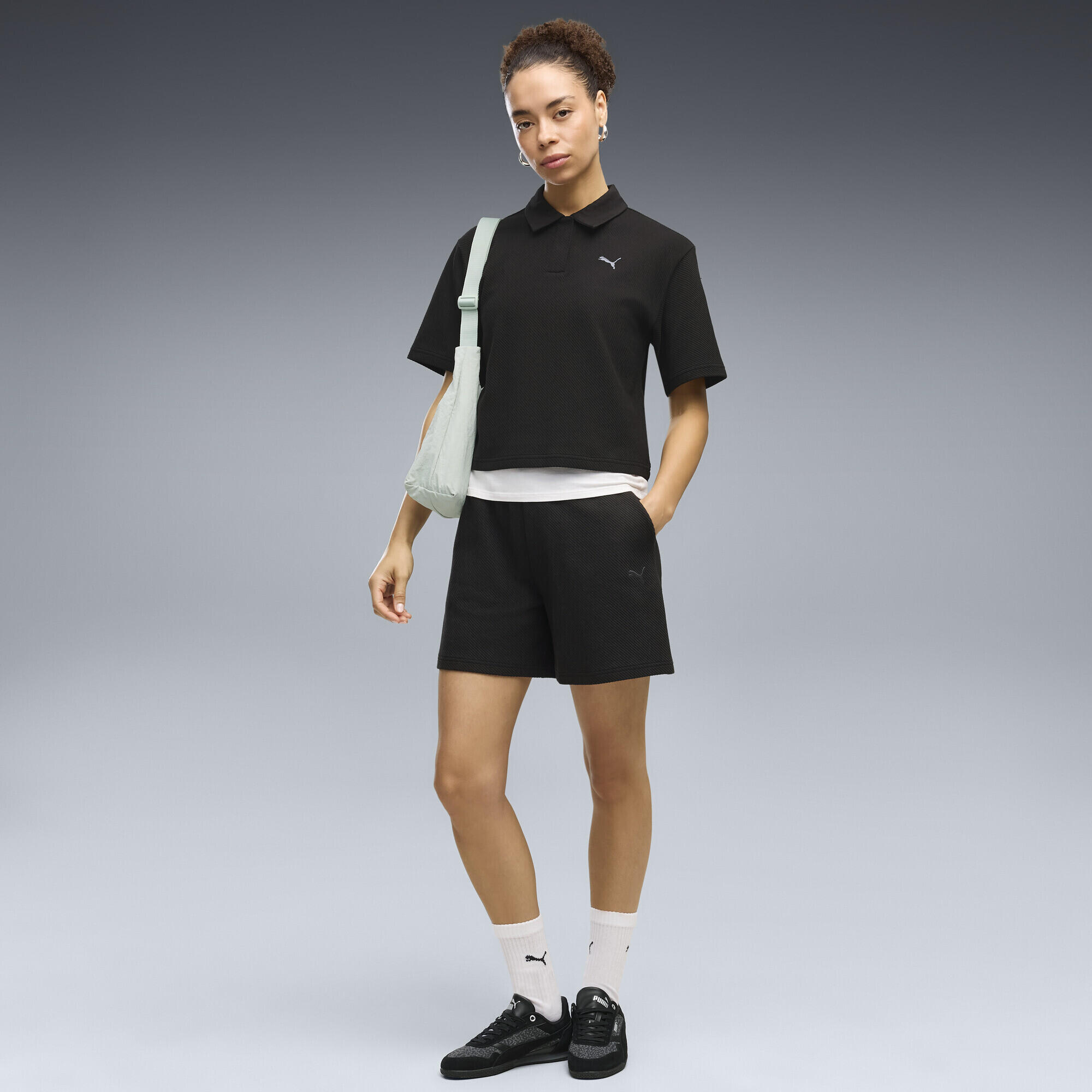 Damskie szorty Essentials Elevated z wysokim stanem o rozszerzanym kroju PUMA 2/5