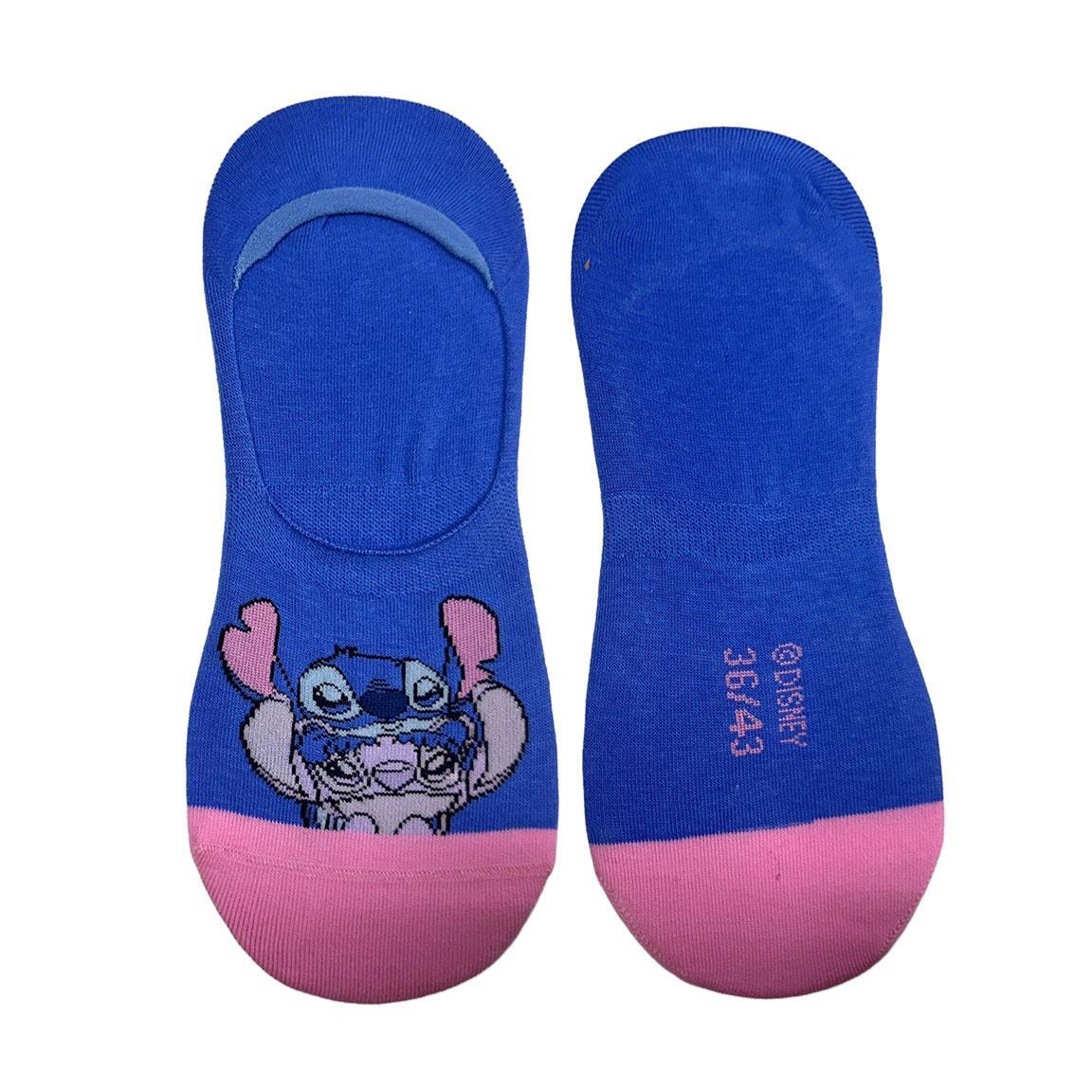 Pack de Calcetines Pinkies Adultos Stitch Suaves y Transpirables Rosa 3/7