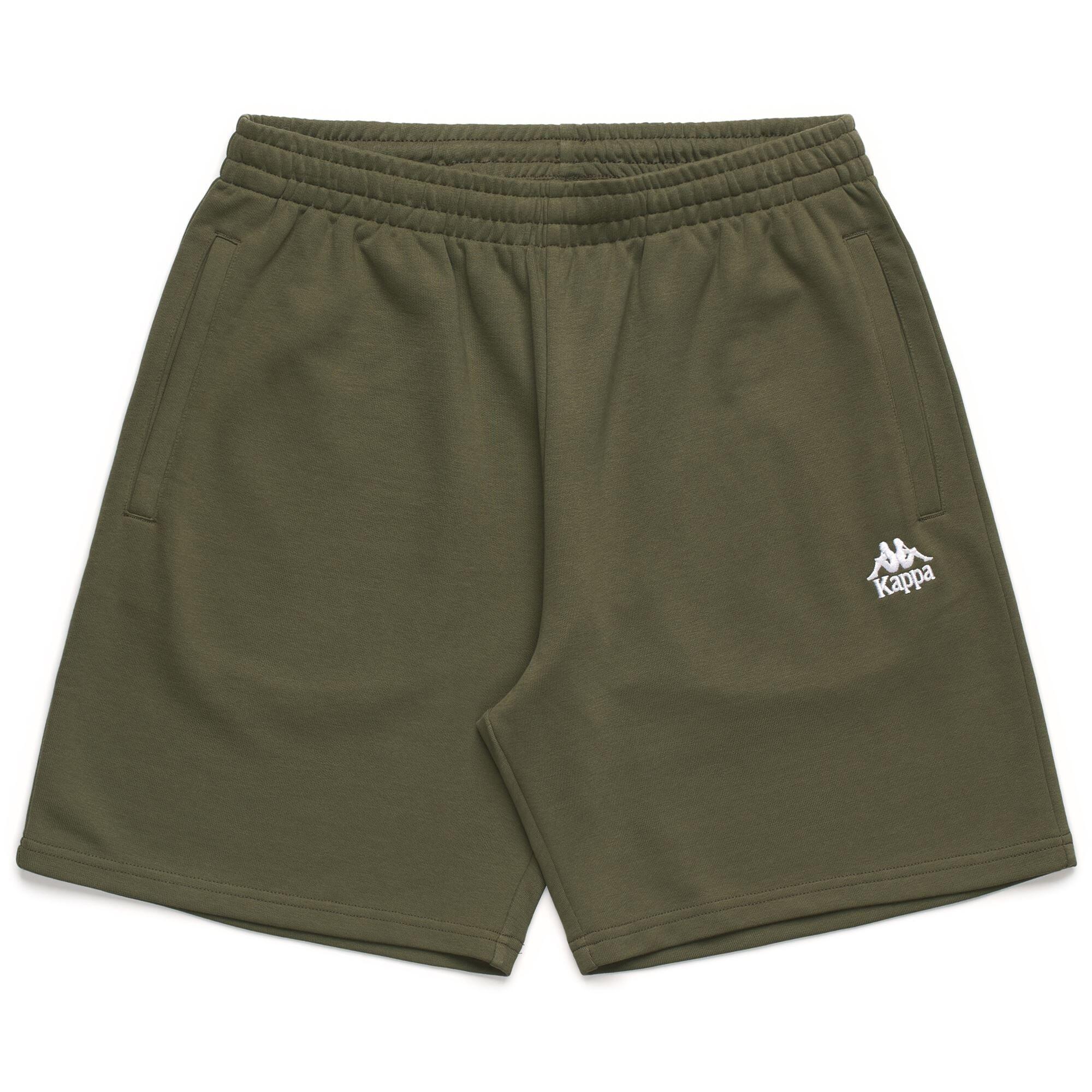 Pantaloncini sportivi da uomo in cotone verde da streetwear sportivo 2/5