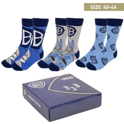 Lot de chaussettes Looney Tunes pour enfants, en coton doux et respirant